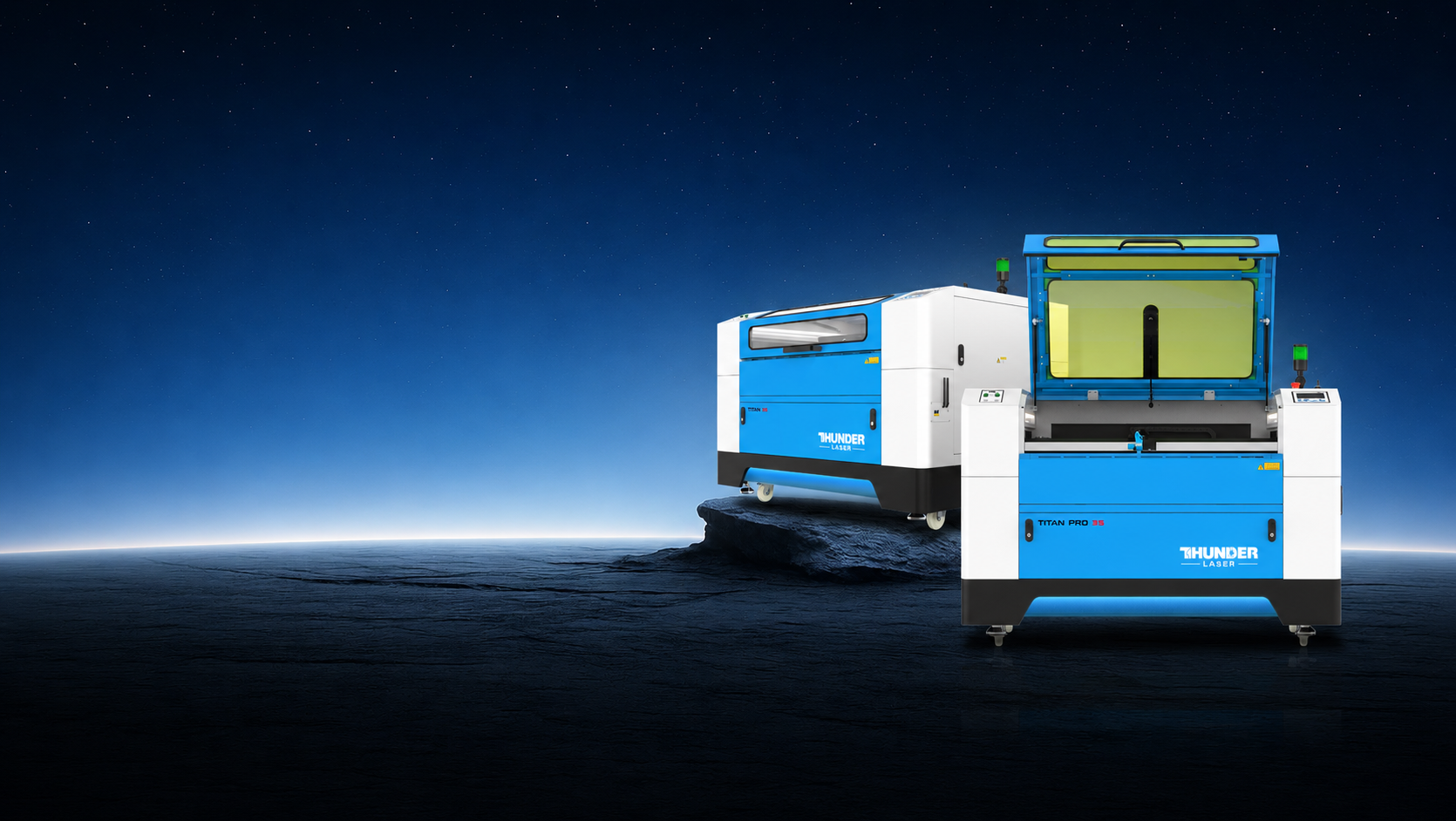 Le laser de tonnerre présente la machine industrielle de laser de série de titan