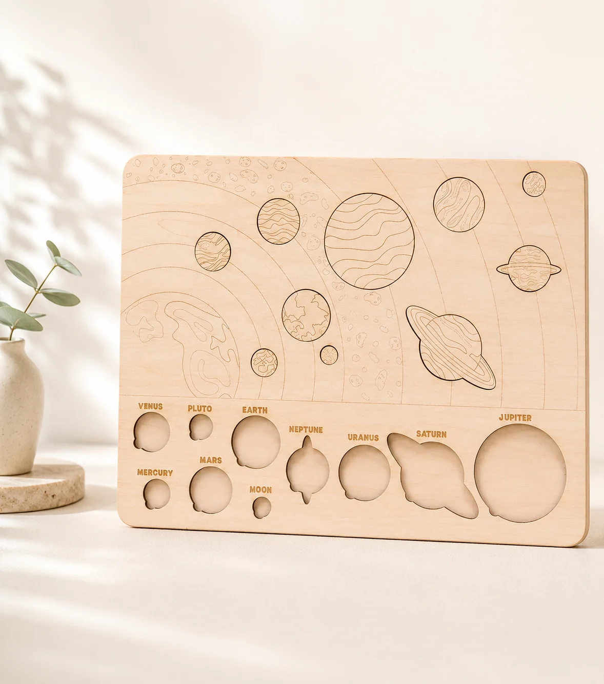 Puzzel Planète en bois