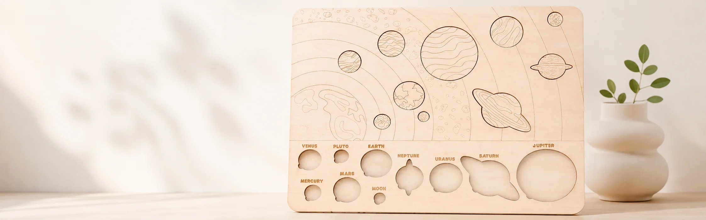 Puzzel Planète en bois