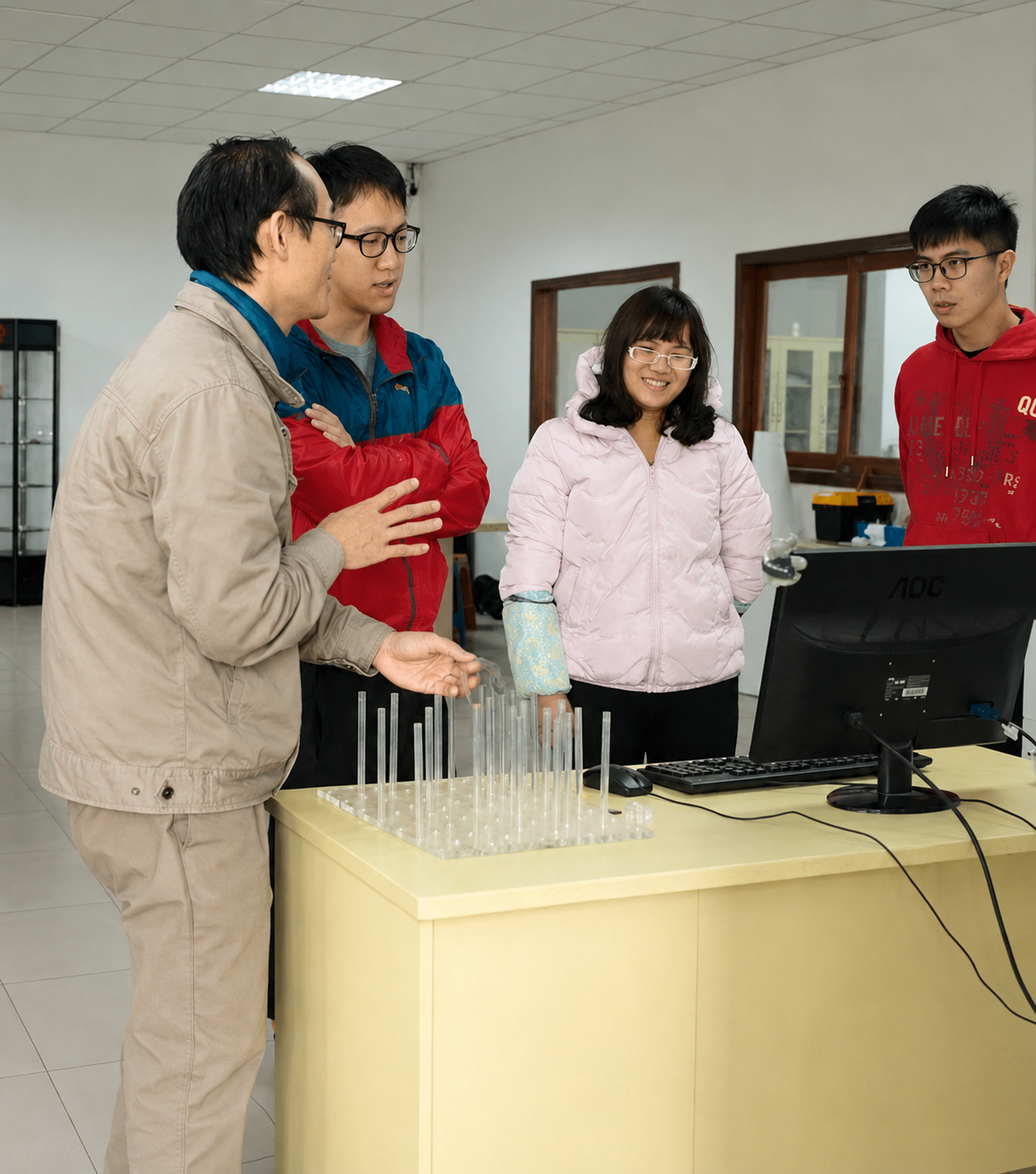 Les clients de Hong Kong visitent Thunder Laser pour une solution laser de démarrage