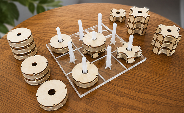 VAPEUR Concevoir et construire un jeu Tic Tac Toe en trois dimensions