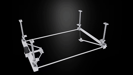 Un gif d'une table élévatrice électrique de l'axe Z dans une machine laser de bureau Un gif d'une table élévatrice électrique de l'axe Z dans une machine laser de bureau