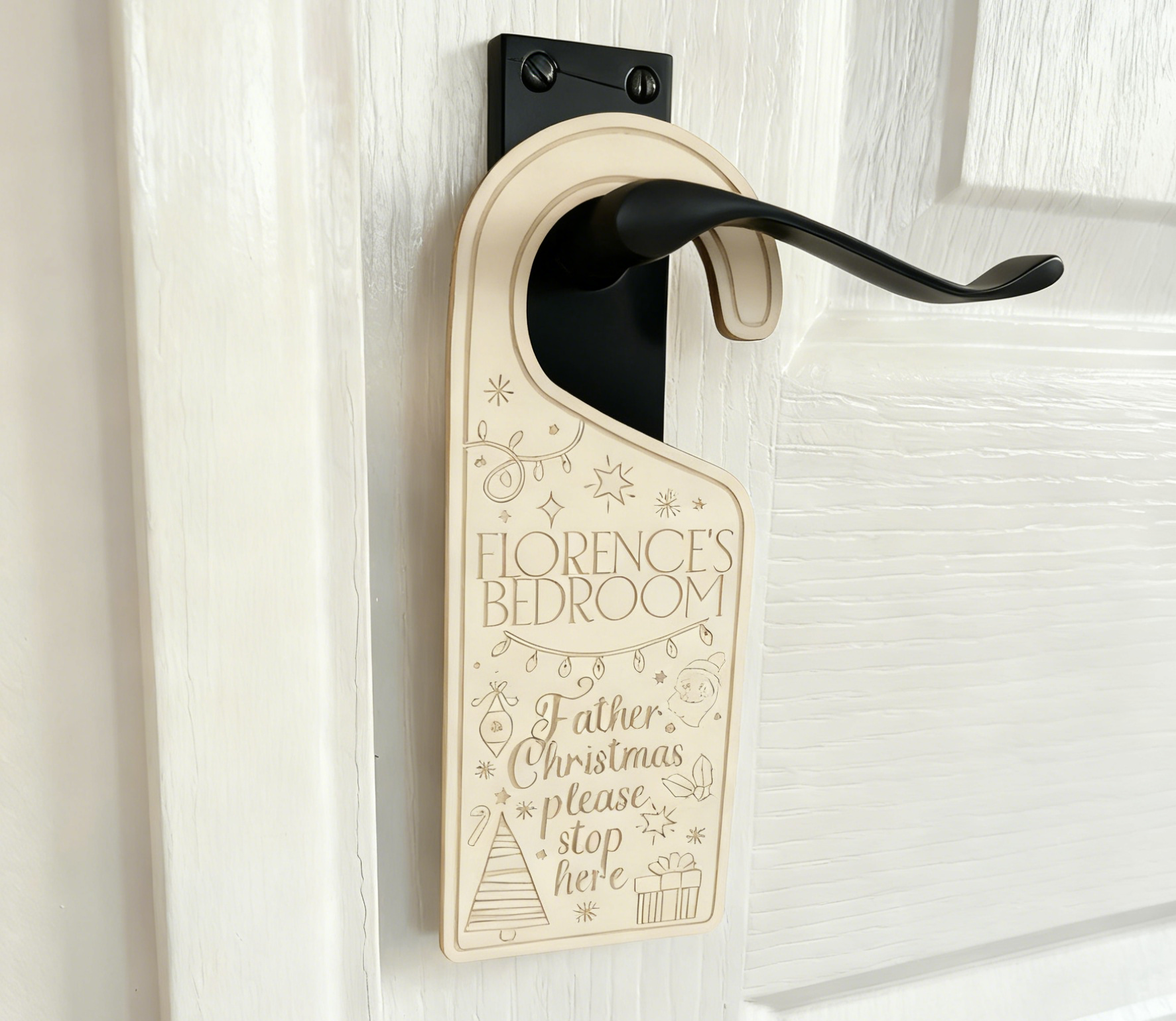 Signe de cintre de porte de Noël
