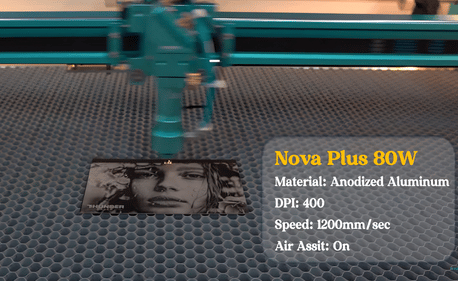 Nova Plus 80W Laser Photo Gravure-Étourdissement Détail Vitrine