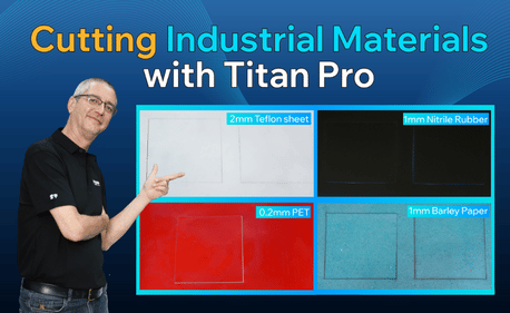 Découpe de matériaux industriels avec Titan Pro CO2 et laser à fibre | Le gagnant clair est…