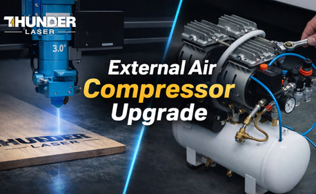 Comment faire pour installer un compresseur d'air externe pour une performance de coupe maximale