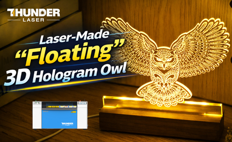Créer un hibou hologramme 3D flottant avec Thunder Laser Bolt