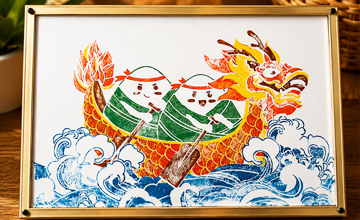 Projet de découpe laser avec LaserMaker VAPEUR Dragon Boat Printmaking