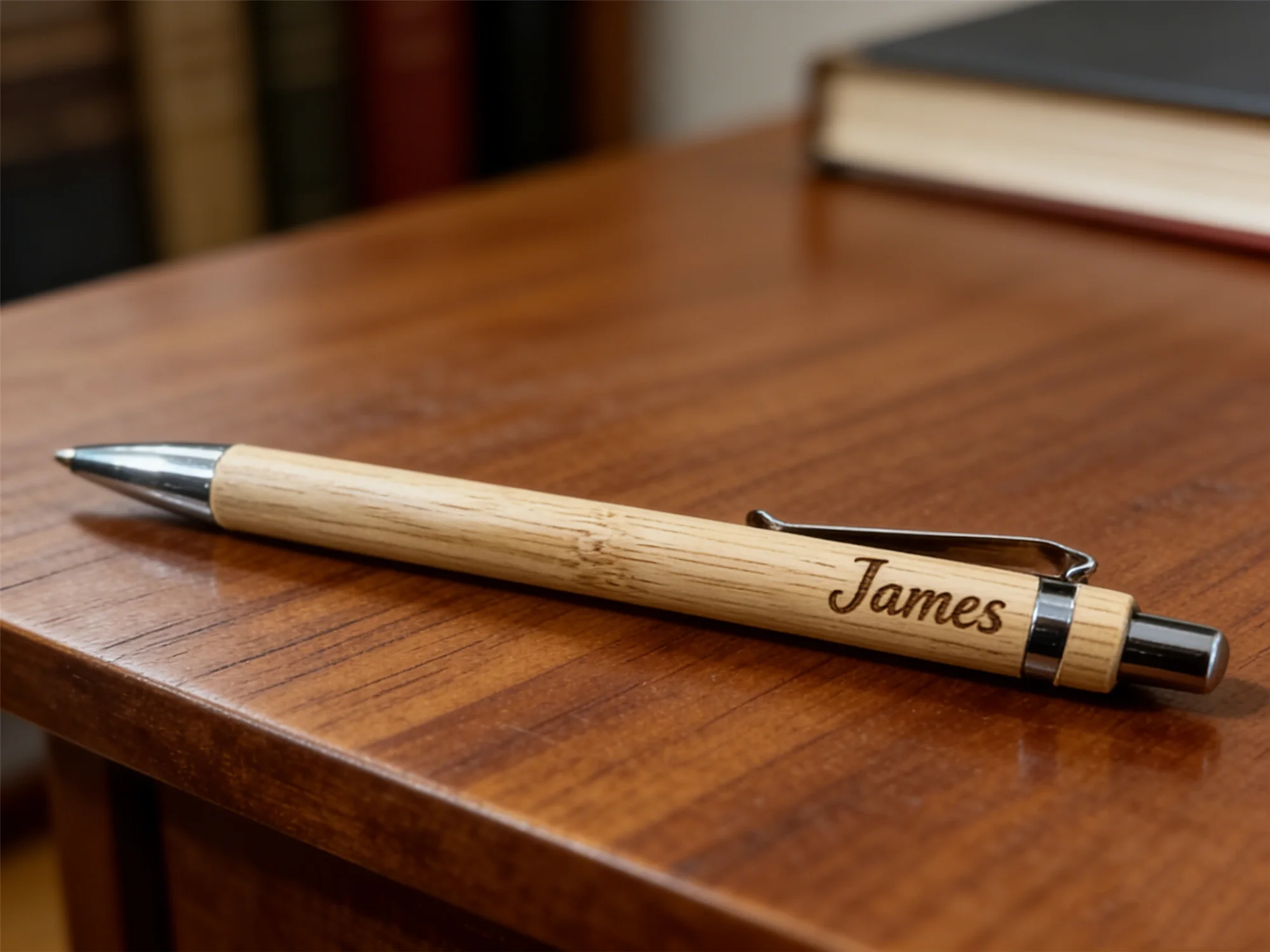 Laser engraved personalized pen