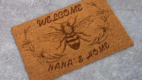 Carpet Engraving Sample by Titan Pro